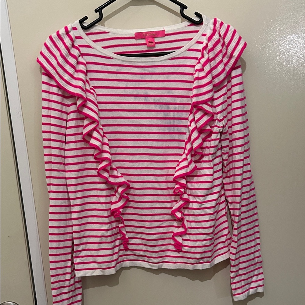 Lily Pulitzer Pink Striped Top